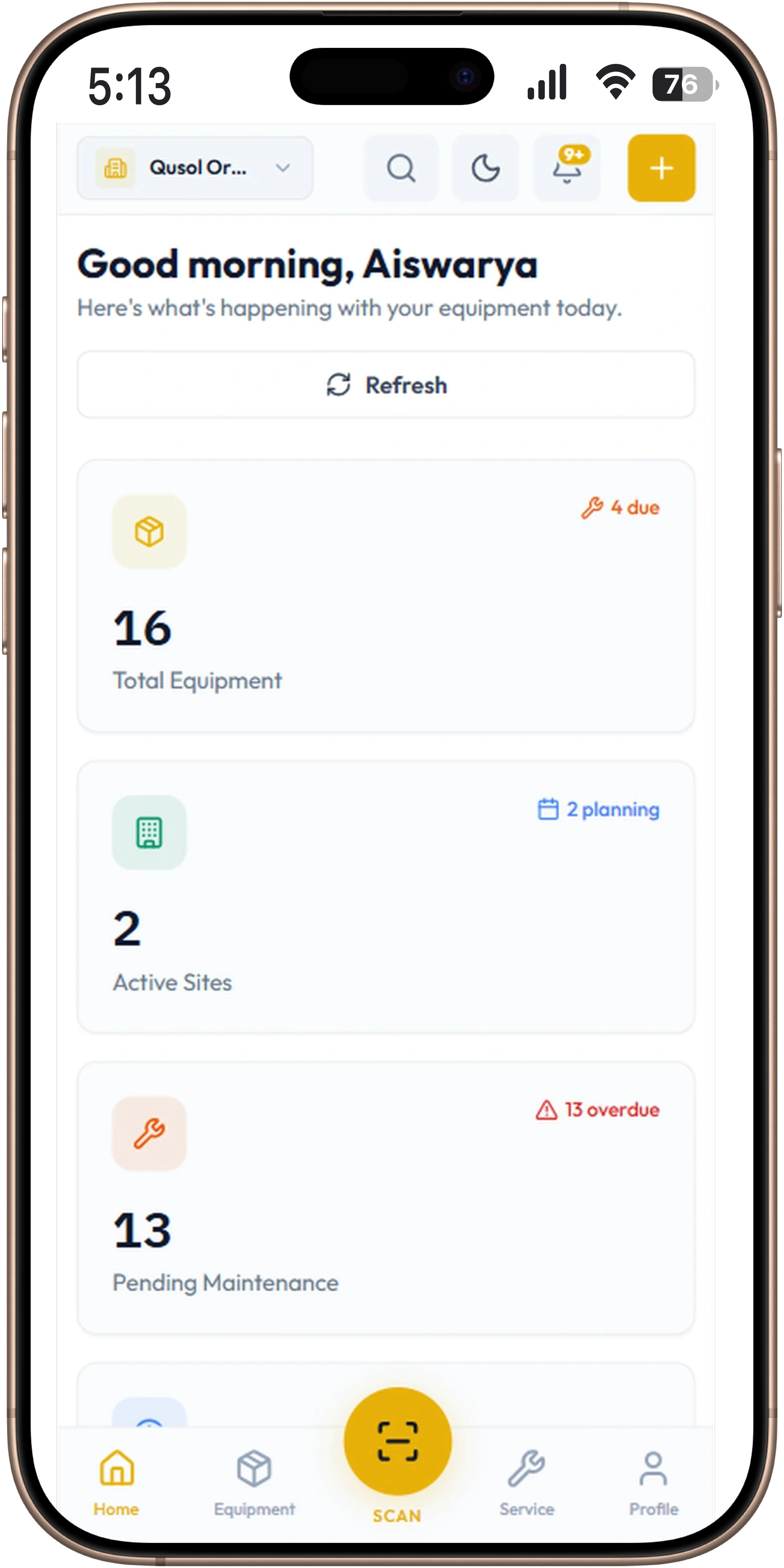 IMS mobile interface preview